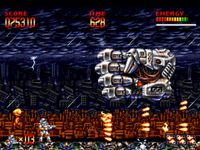 une photo d'Ã©cran de Mega Turrican sur Sega Megadrive